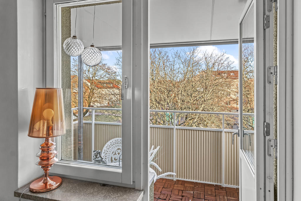 Utgång till balkong