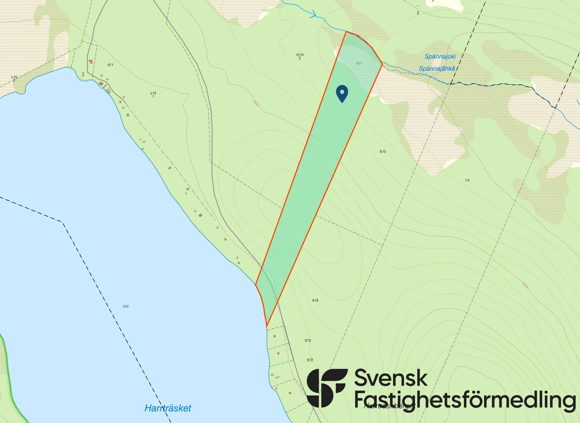Gällivare, Harrträsk, Tomt ca 13 ha i Harrträsk Gällivare 9:17