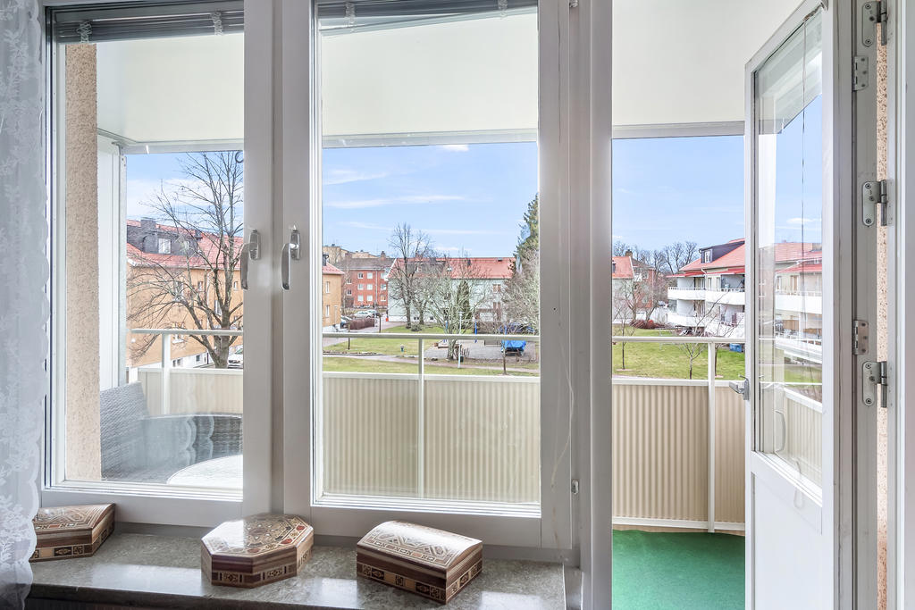 Utgång till balkong