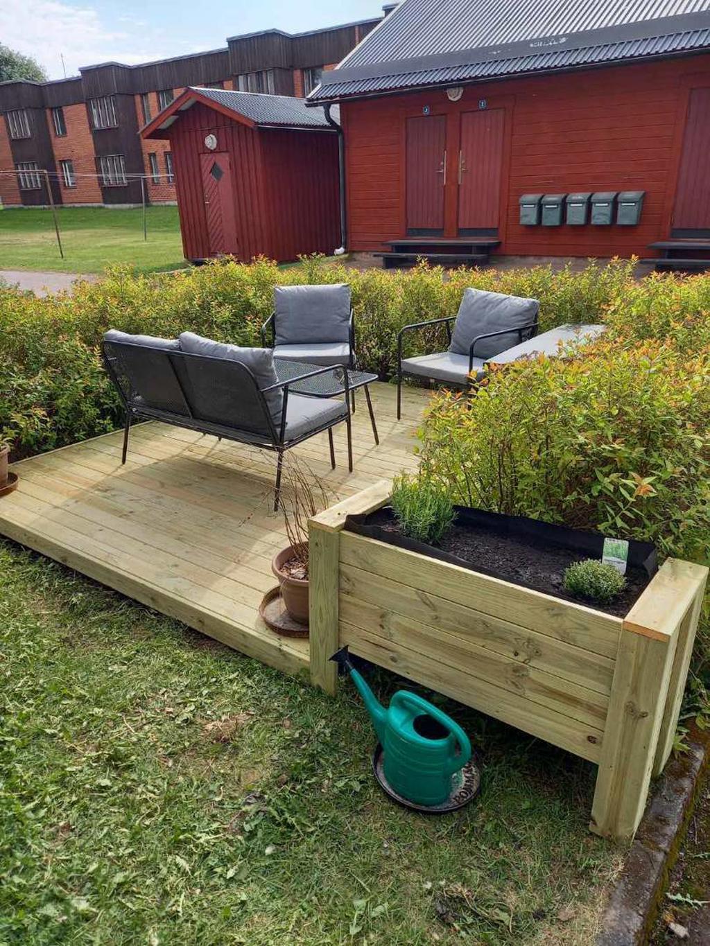 Säljarens egna bild på deras egna uteplats