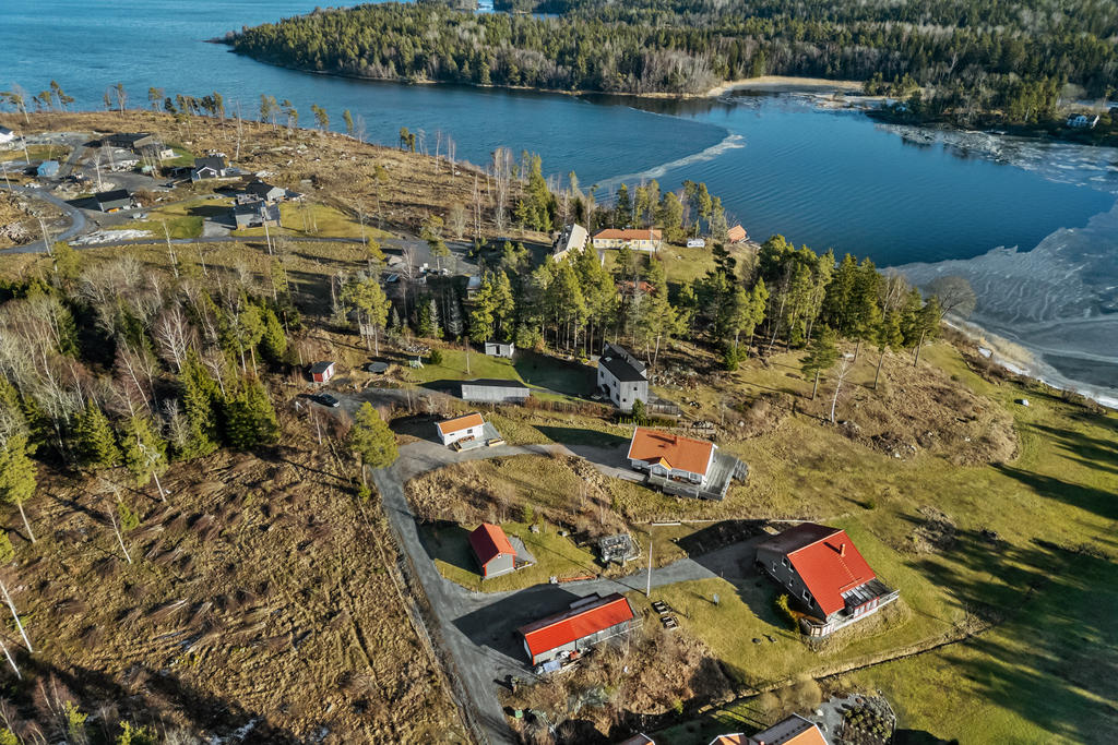 Drönarbild över området