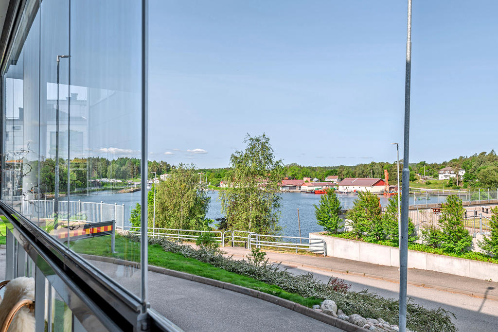 Härlig utsikt från balkongen