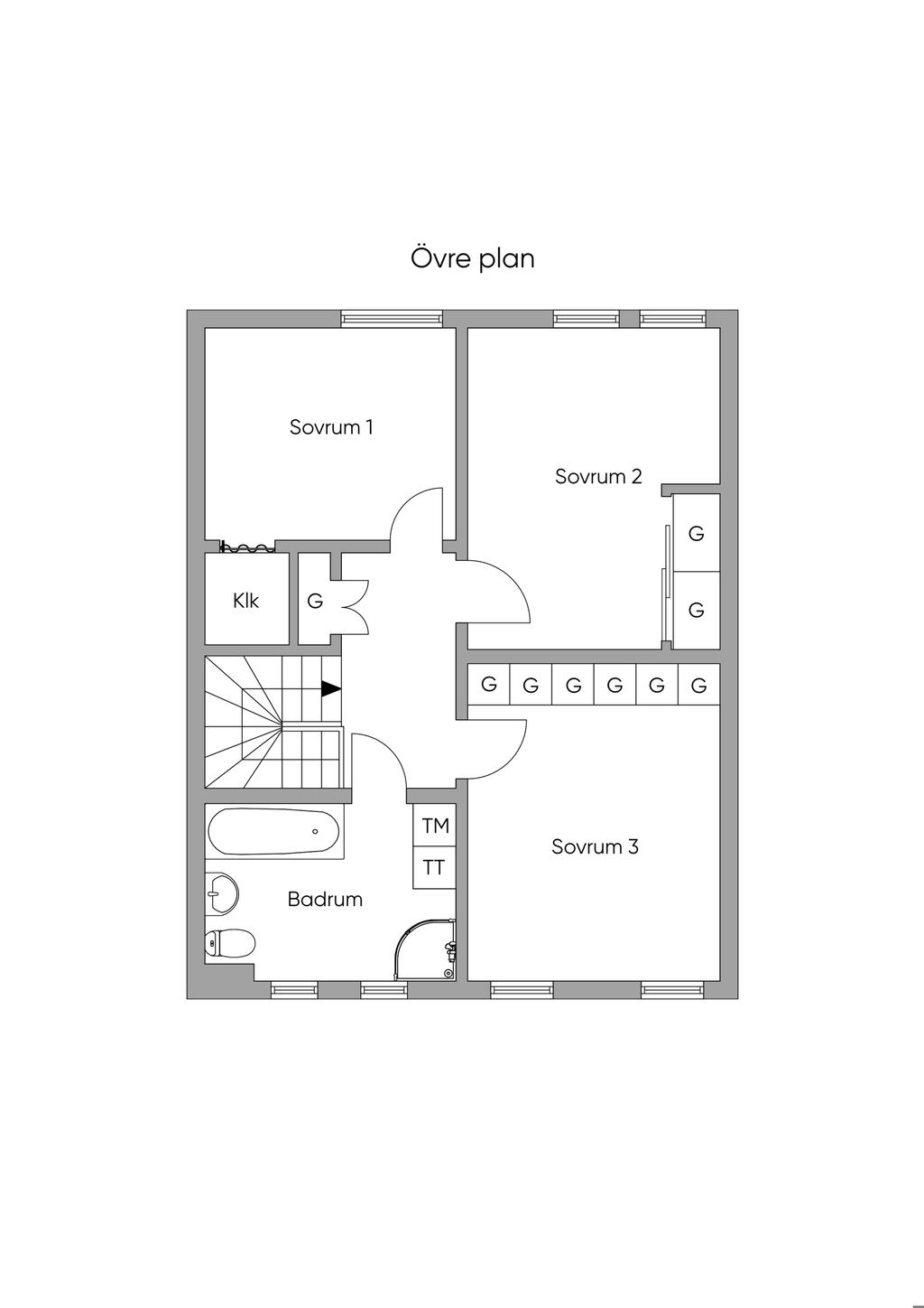 Övre plan, skiss