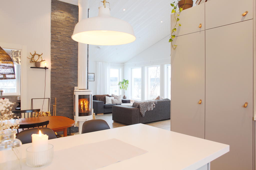 Vy mot vardagsrummet 