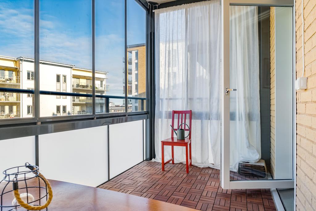 Mycket trevlig balkong