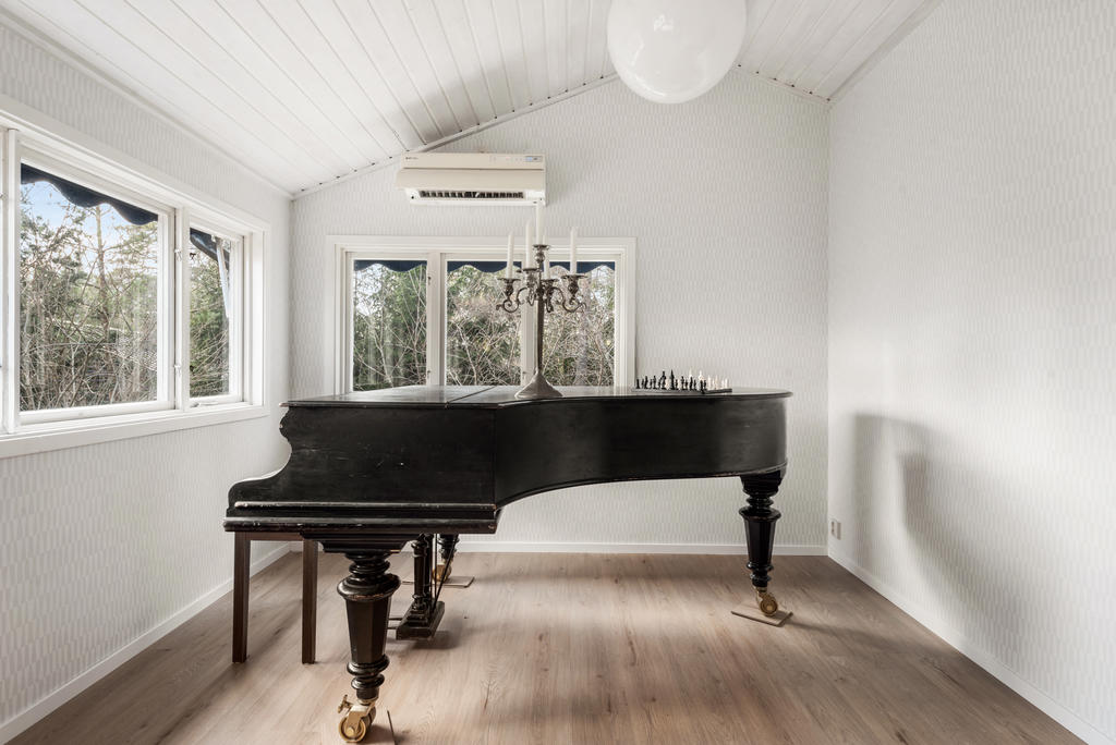 Del av allrum som kan bli sovrum