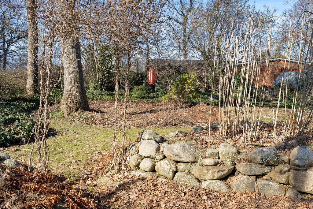 Parkliknande trädgård