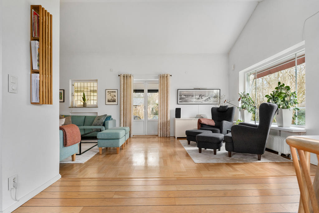 Öppet mot vardagsrum
