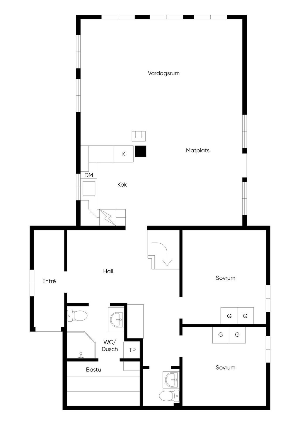 Planlösning entréplan