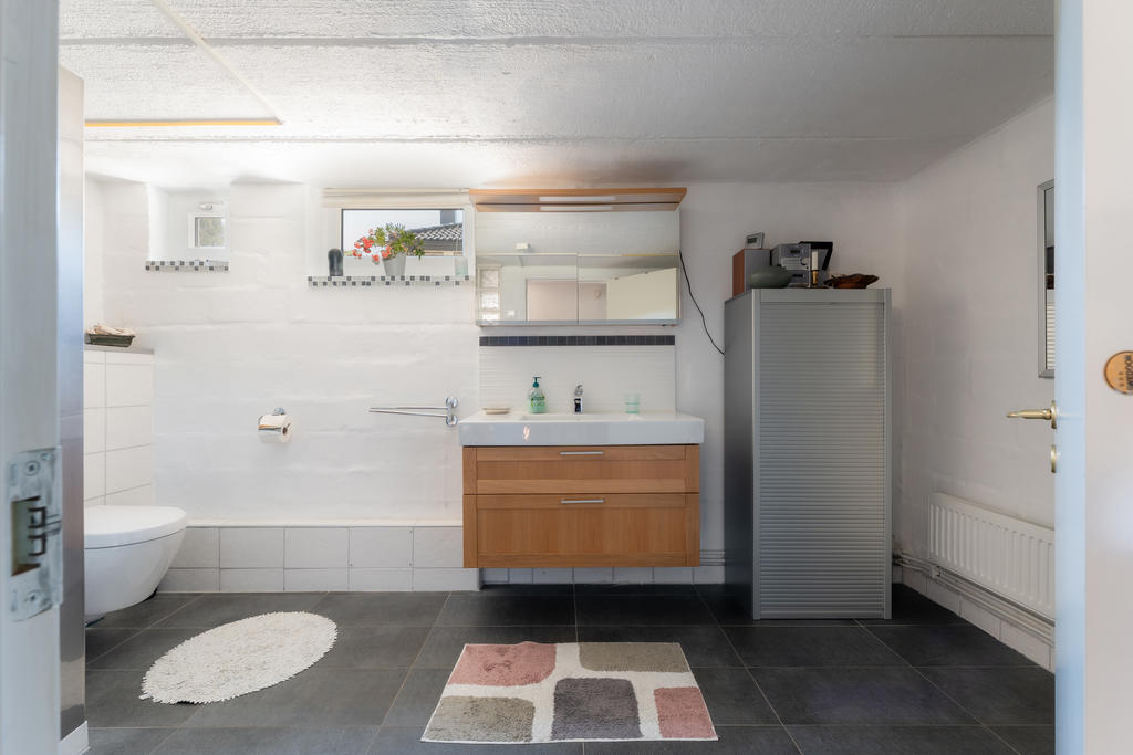 Wc/dusch i källarplan
