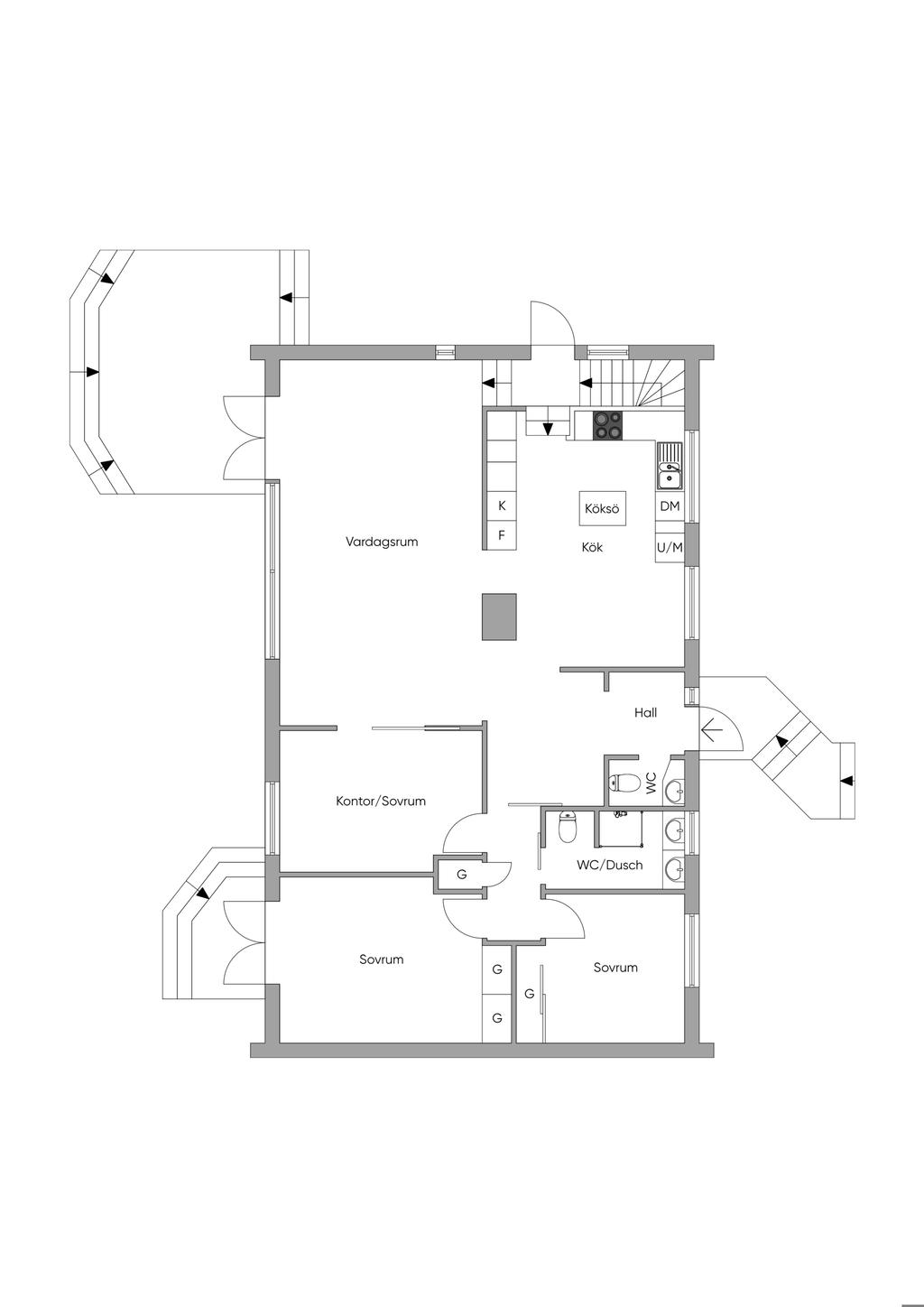 Planlösning entréplan