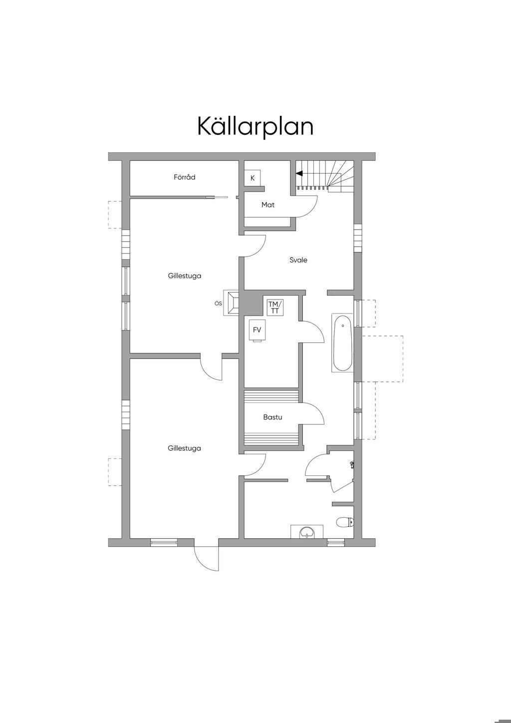 Planlösning källarplan