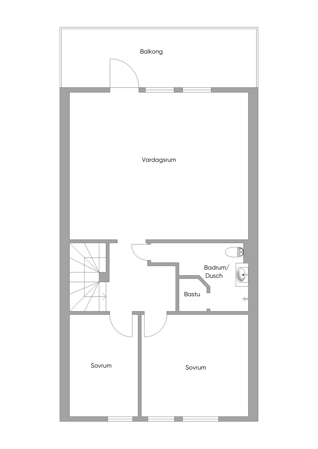 Övre plan.