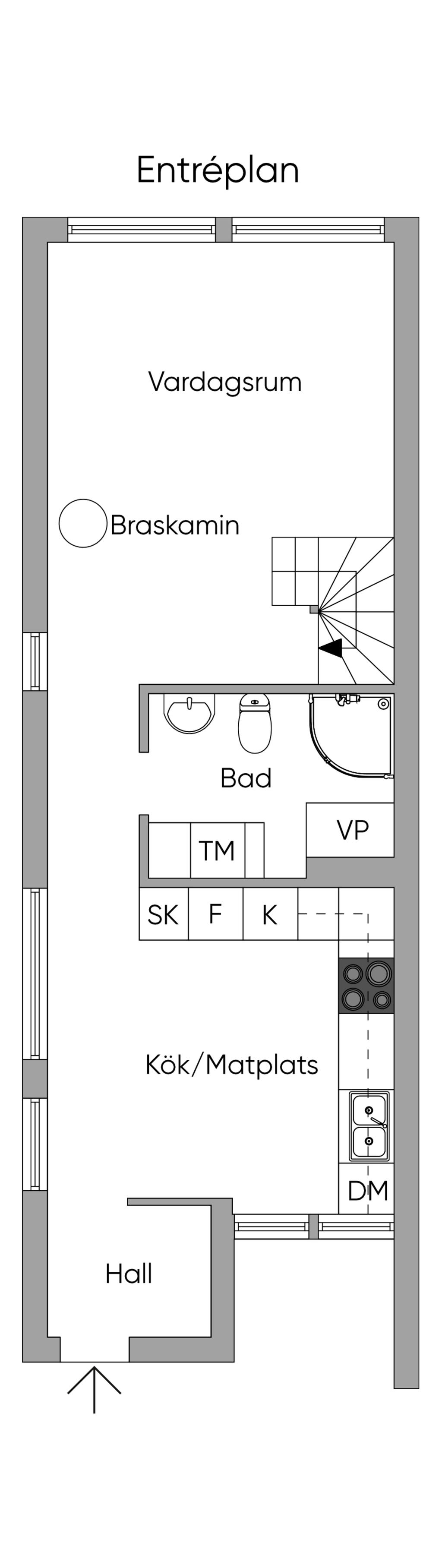Planlösning entréplan