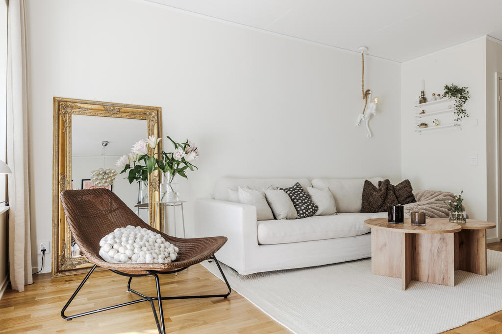 Öppet och härligt vardagsrum