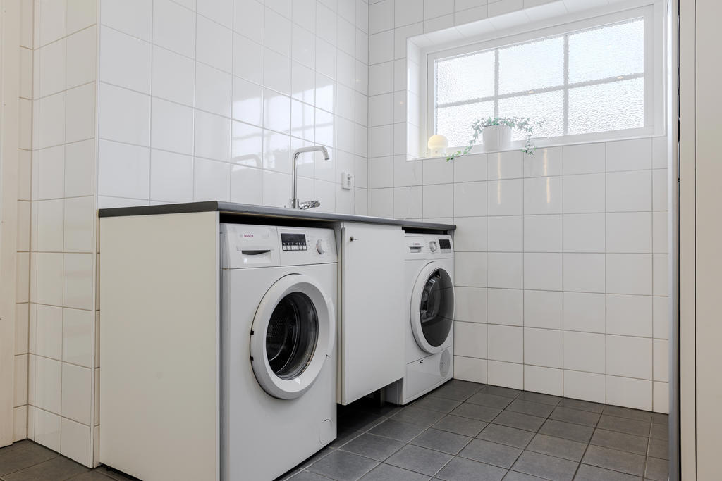 Här finns gott om plats för tvätt