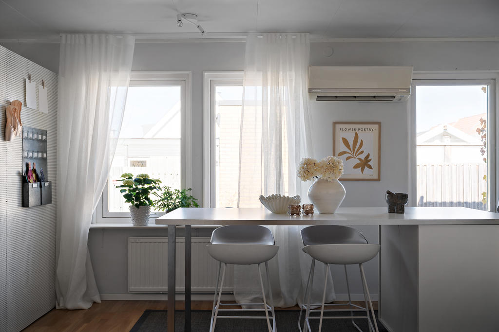 Köksön ger båda matplats och förvaring