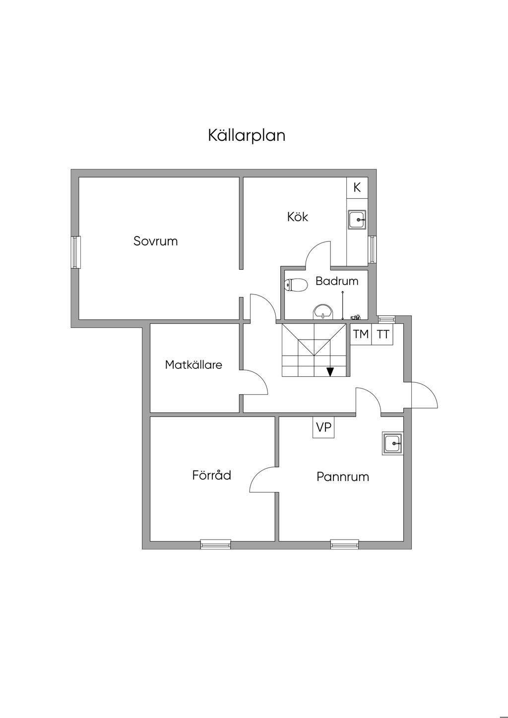 Källarplan 2D