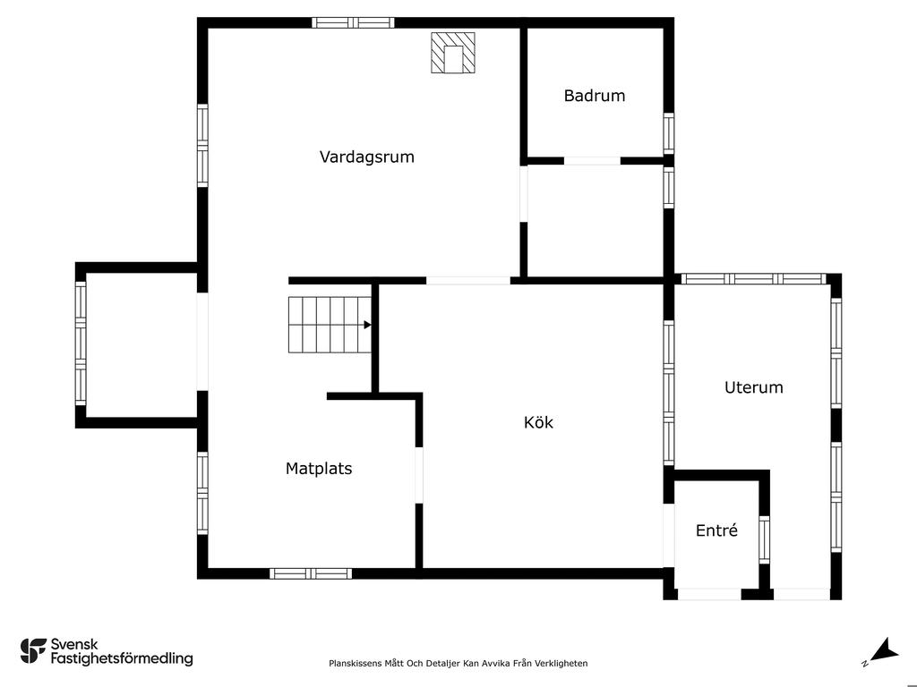 Stora huset - entréplan