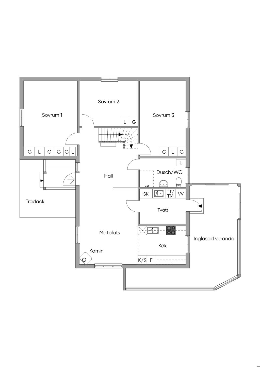 Planritning entréplan