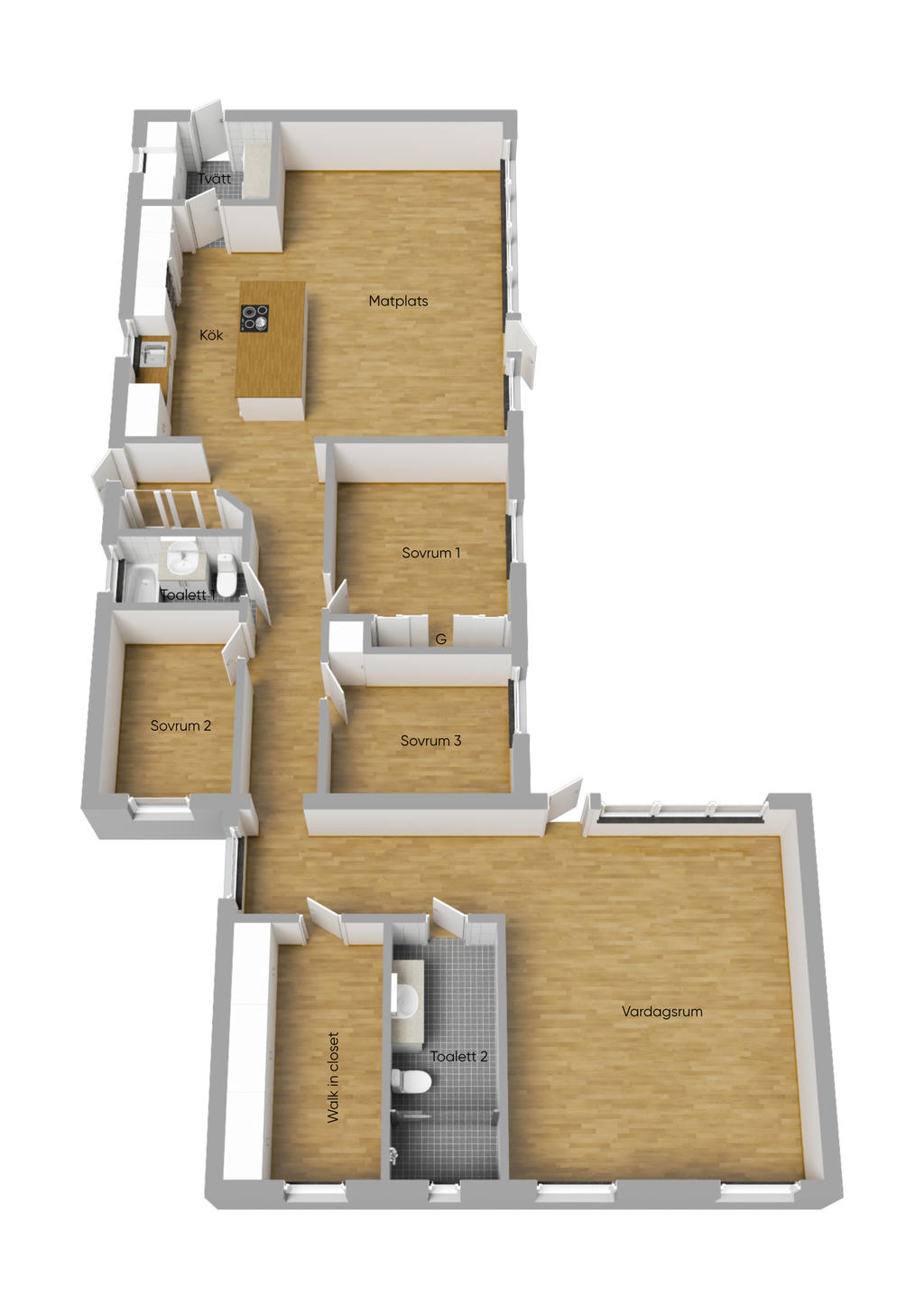Planlösning 3D