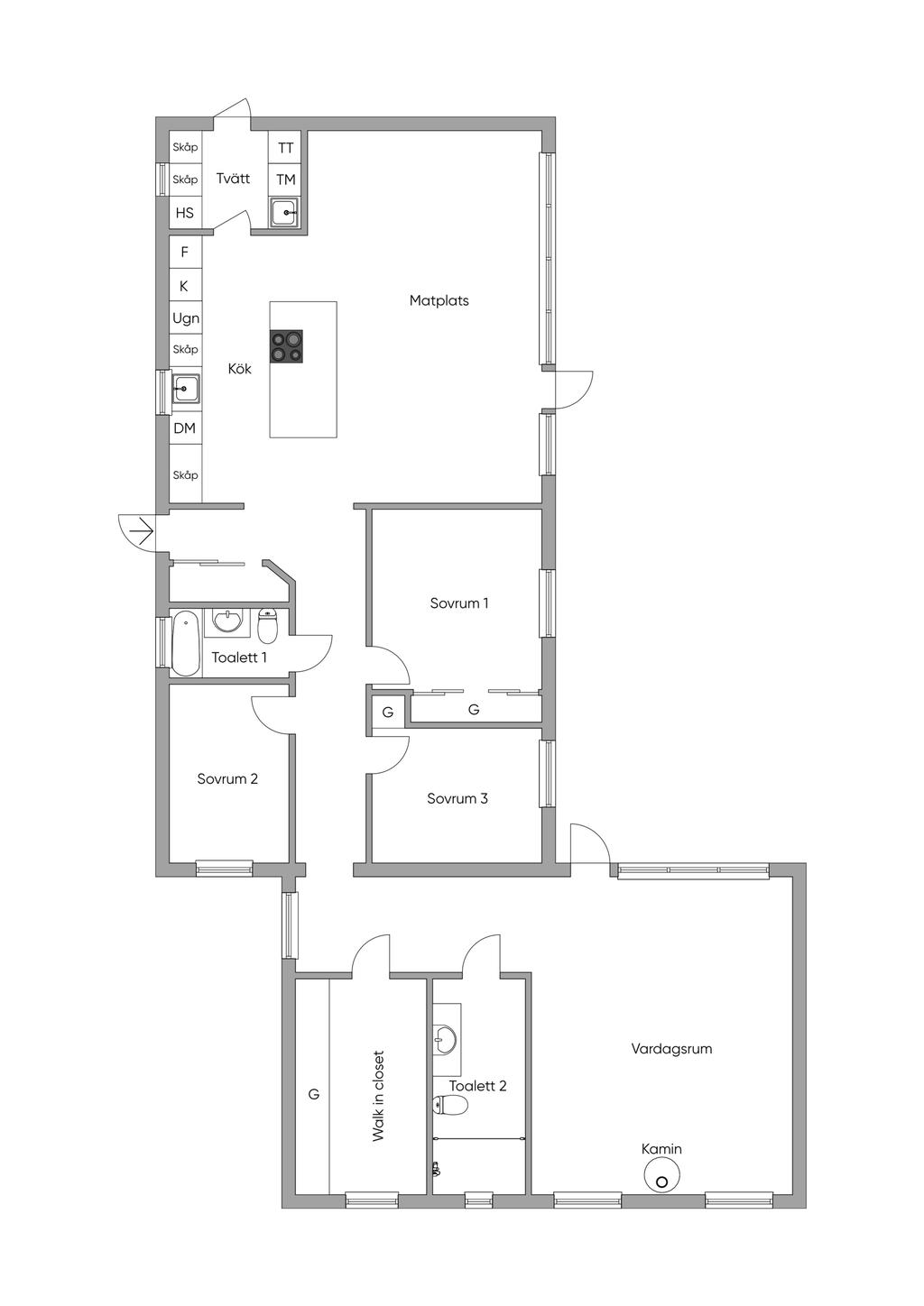Planlösning 2D