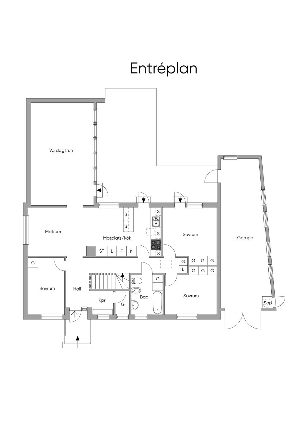 Planlösning entréplan