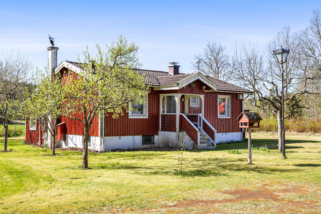 Bostadens framsida.