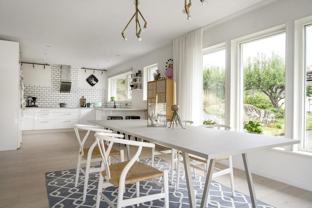Rymlig matplats och trevligt kök