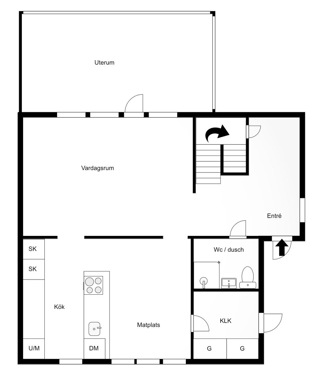 Planritning entréplan