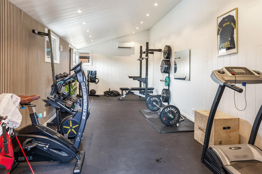 Gym i uthusbyggnad