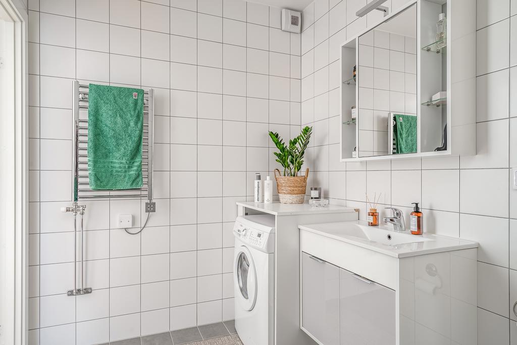 Med tvättmöjligheter