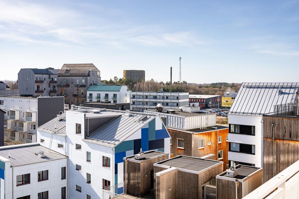 Utsikt över Vallastadens hustak