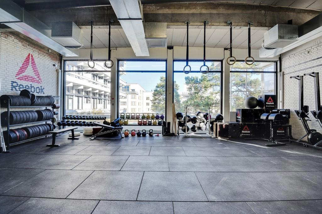 Populärt gym på mycket bekvämt gångavstånd från lägenheten