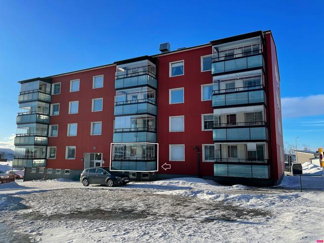 Huset utvändigt (Lgh. är markerad)