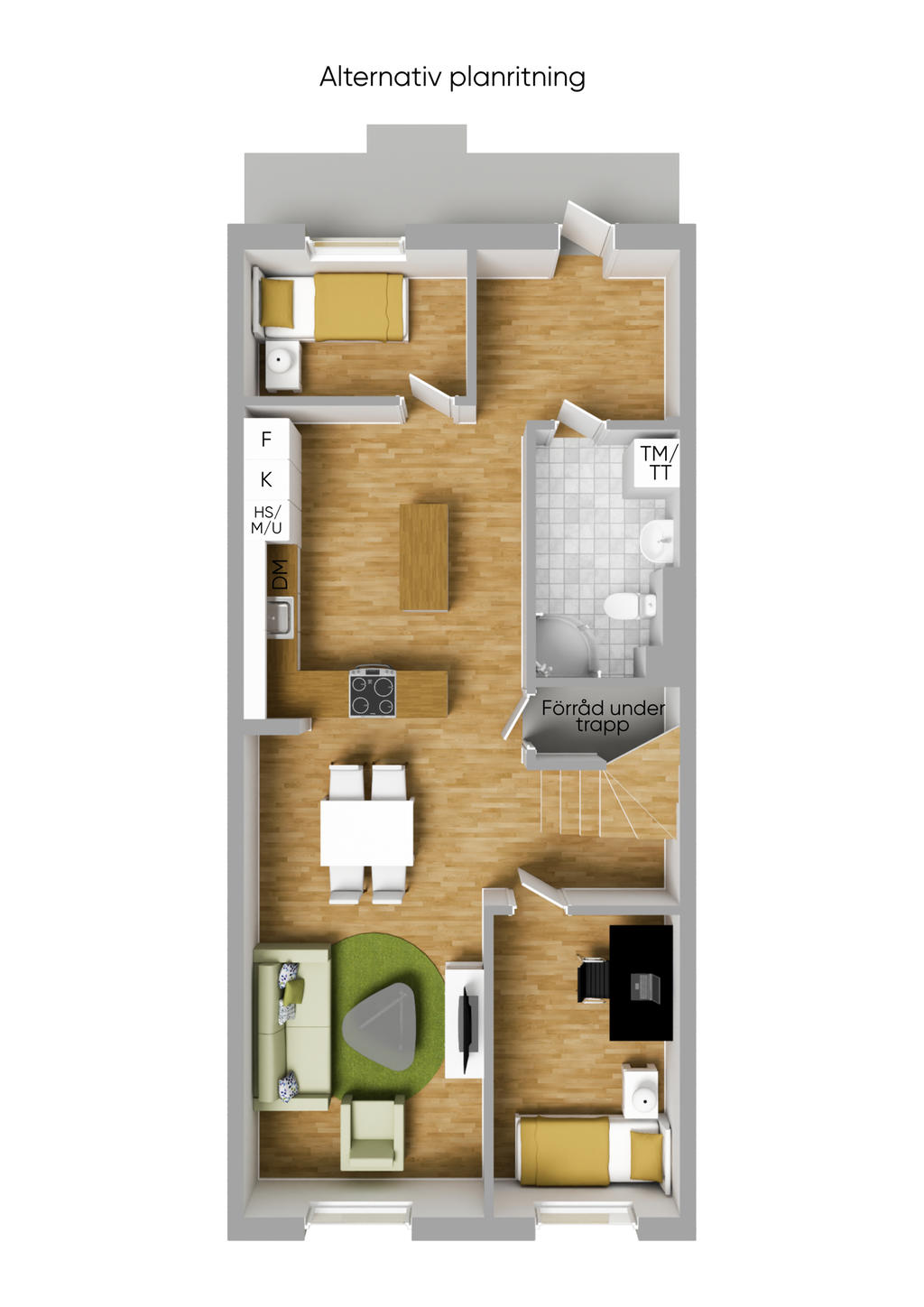 Alternativ planlösning entréplan