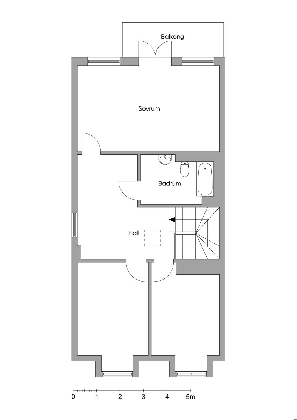 Planlösning - Övre plan