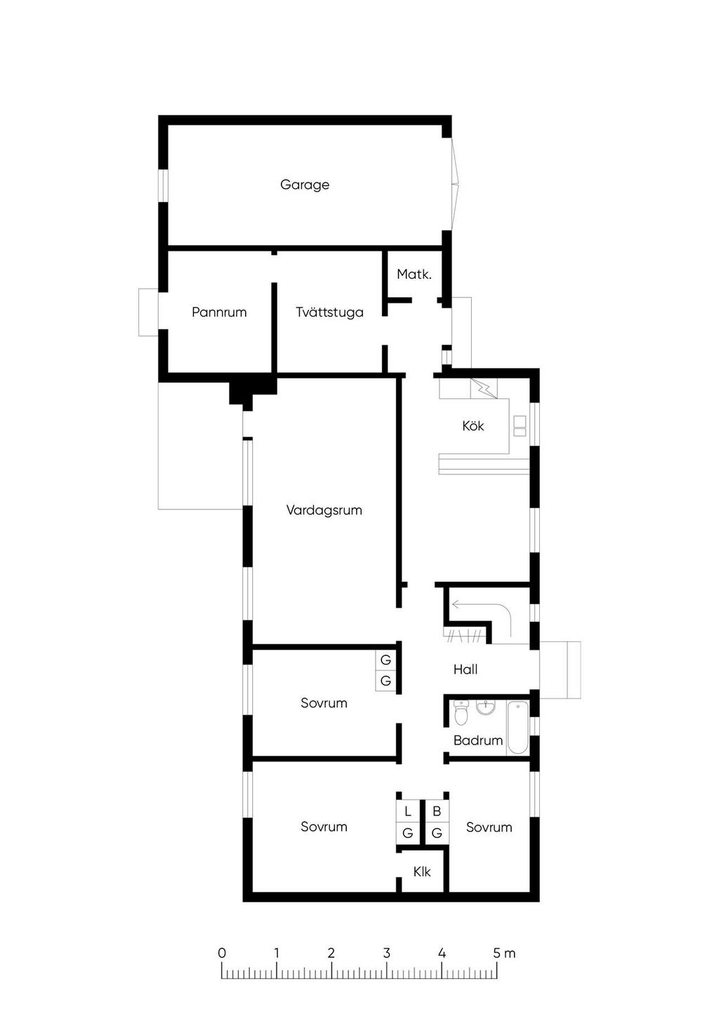 Planlösning entréplan. Viss avvikelse kan förekomma