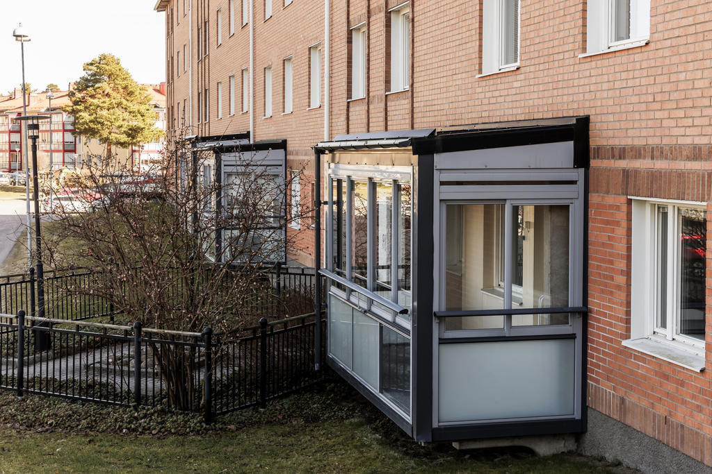 Härlig inglasad balkong