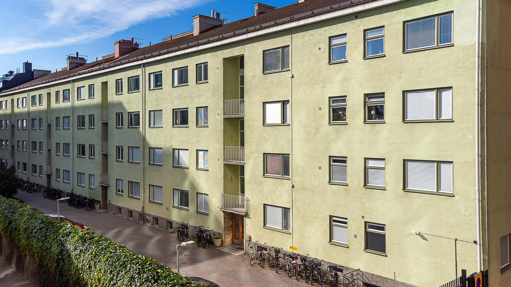 Fasad mot föreningens innergård.