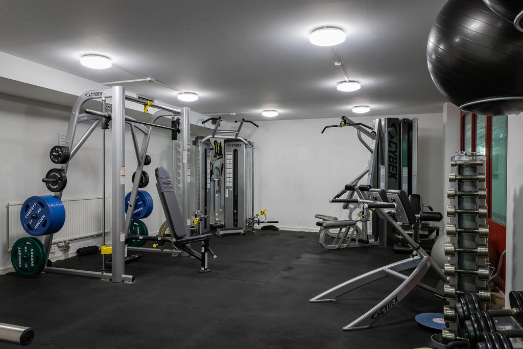 I föreningen finns tillgång till ett gym
