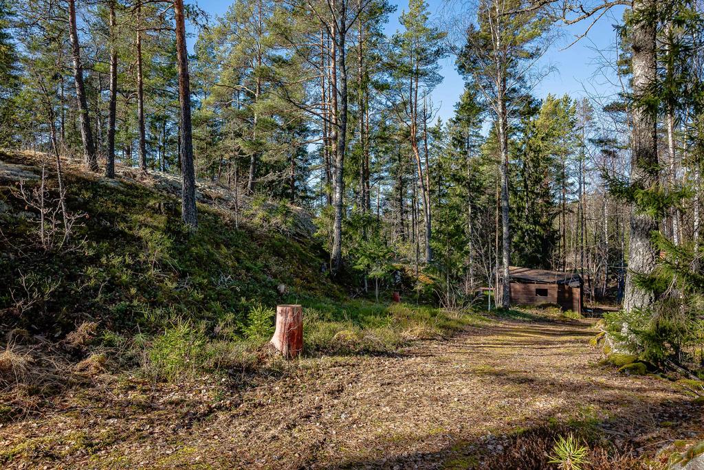 Vägen ner från huset till vändzonen