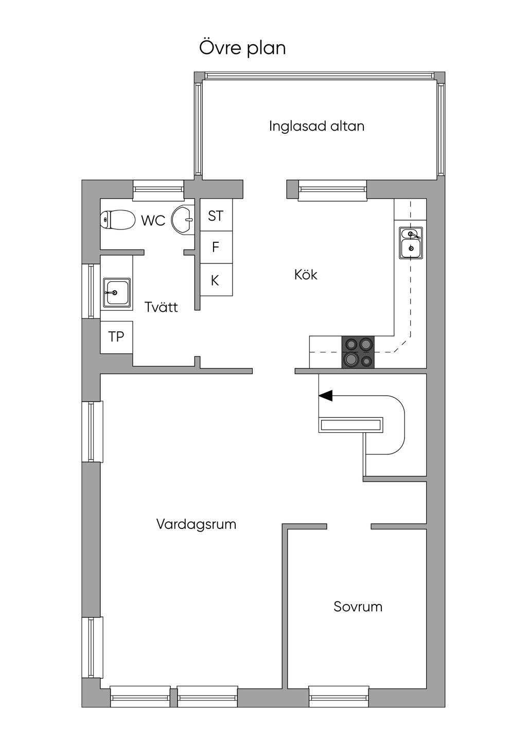 Planlösning övreplan