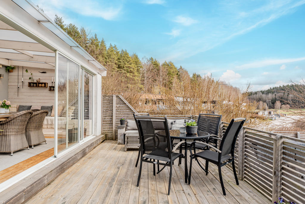 Sittplats utanför uterummet