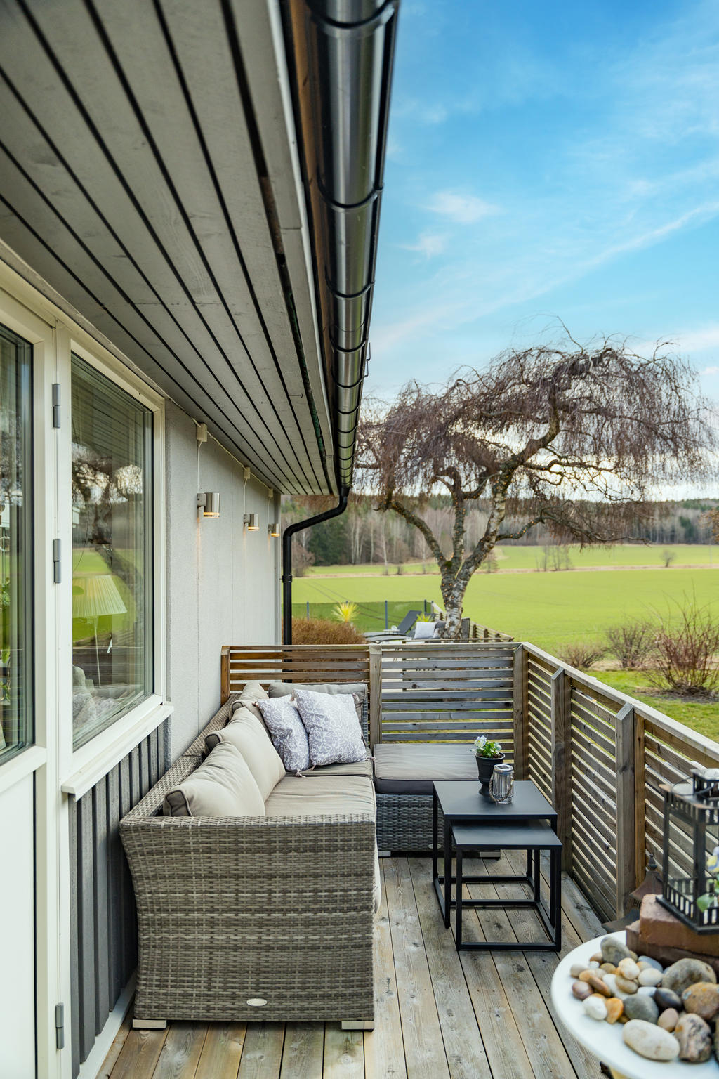 Uteplats utanför köket