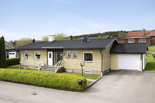Framsidan av fastigheten