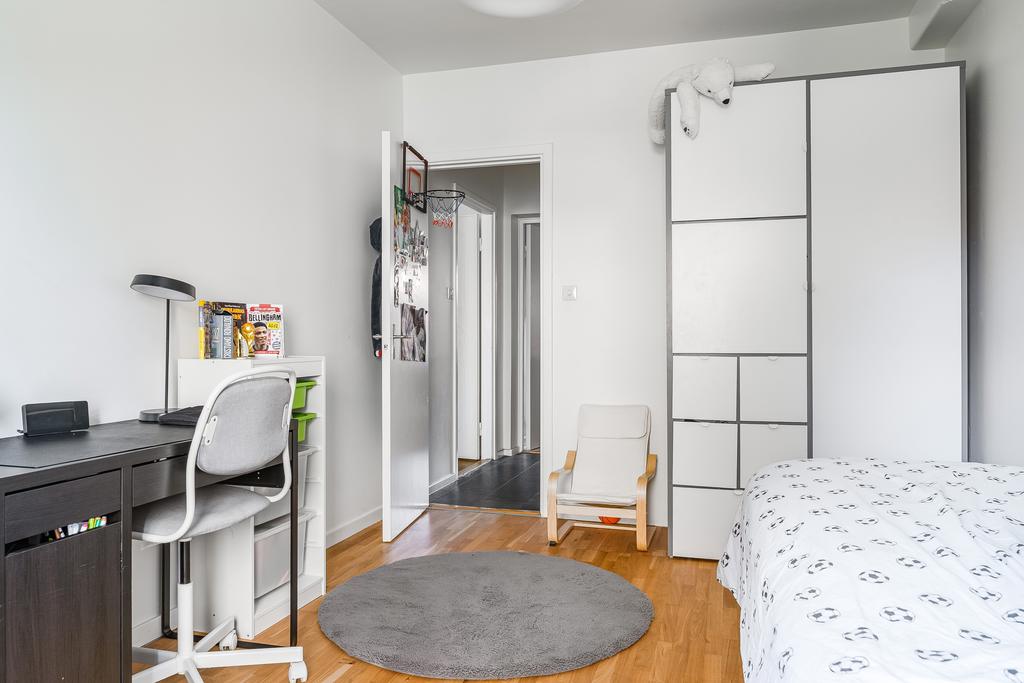 Sovrum och inre hall