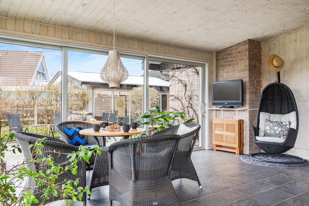 Skjutparti ut till solterrassen