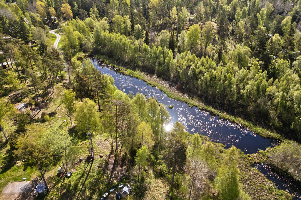 En av många dammar, som används för bevattning