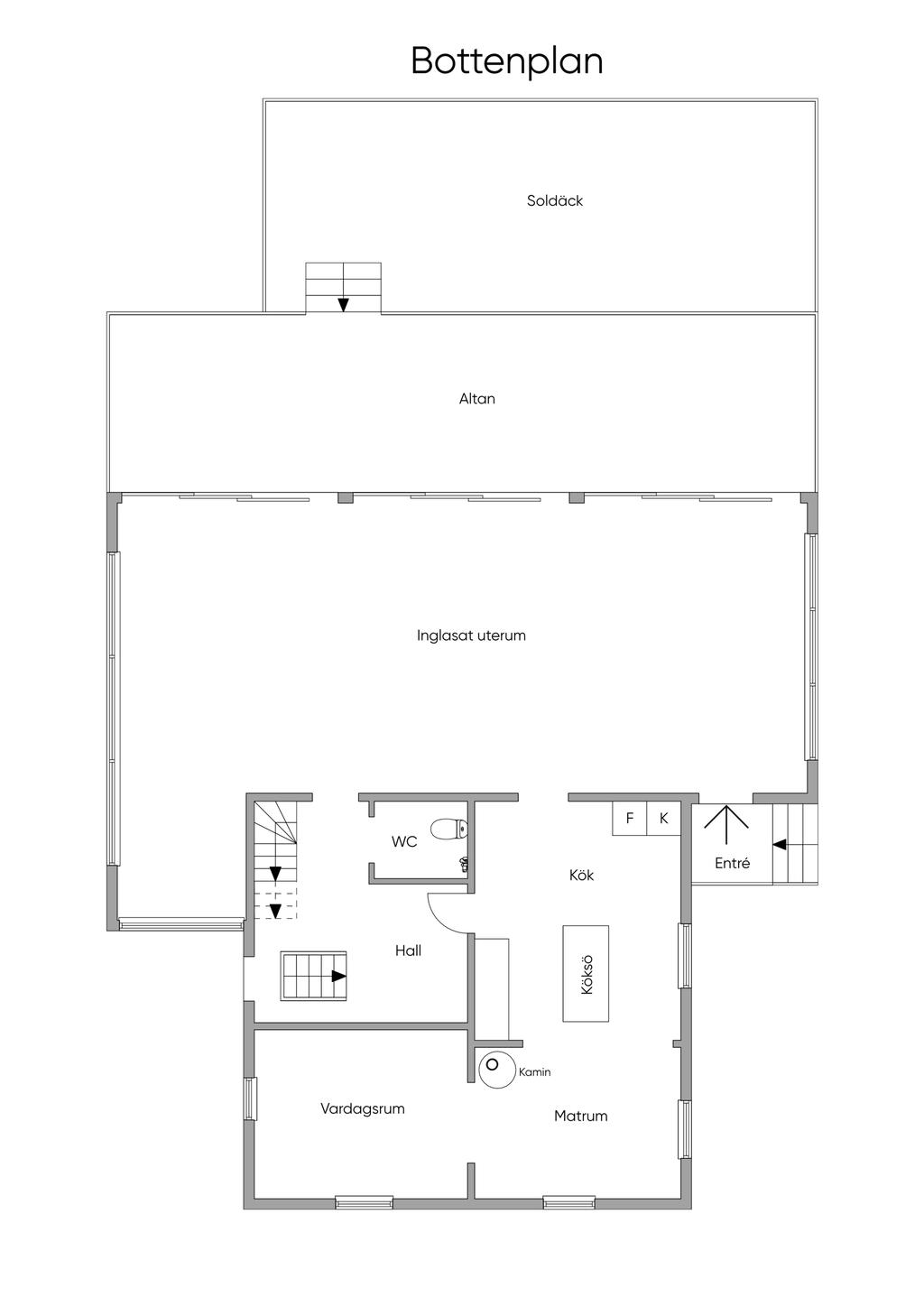 Planritning entréplan